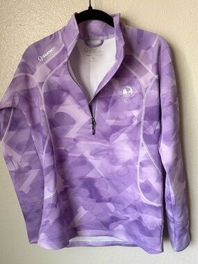 Sunice Lavender Camouflage Quarter-Zip Jacket Pebble Beach Golf